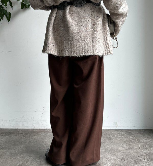  「メランジタックワイドパンツ」|チノ|