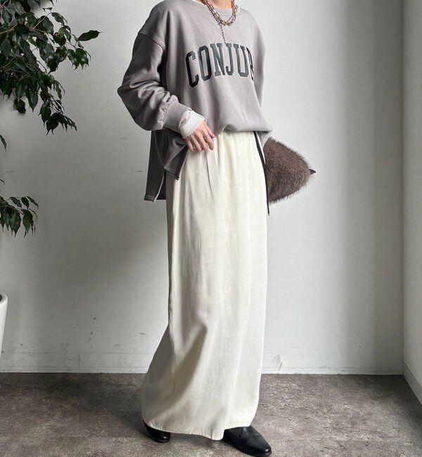  「前後ロゴプリント裏起毛プルオーバー」|Tシャツ・カットソー|