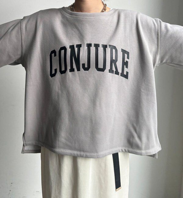  「前後ロゴプリント裏起毛プルオーバー」|Tシャツ・カットソー|