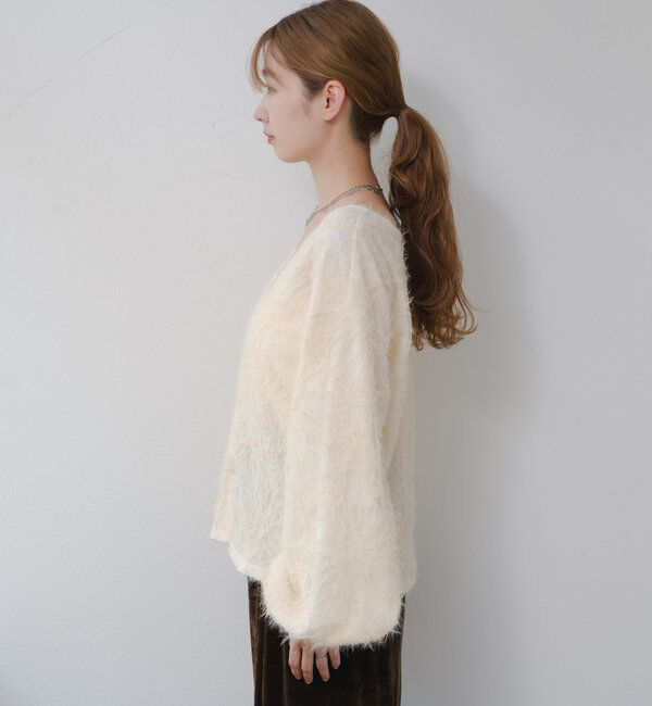  「【2WAY】フェザードッキングニットカーディガン」|カーディガン|