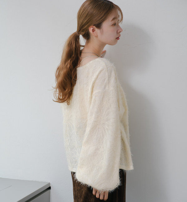  「【2WAY】フェザードッキングニットカーディガン」|カーディガン|