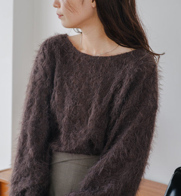  「【2WAY】フェザードッキングニットカーディガン」|カーディガン|