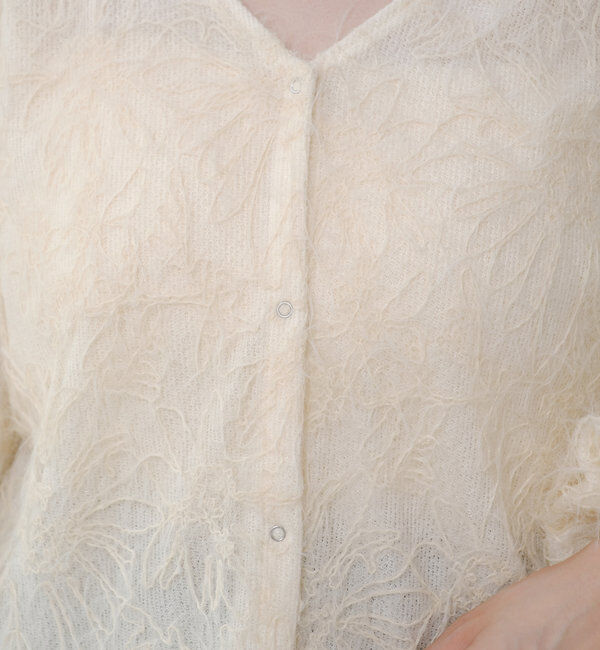  「【2WAY】フェザードッキングニットカーディガン」|カーディガン|