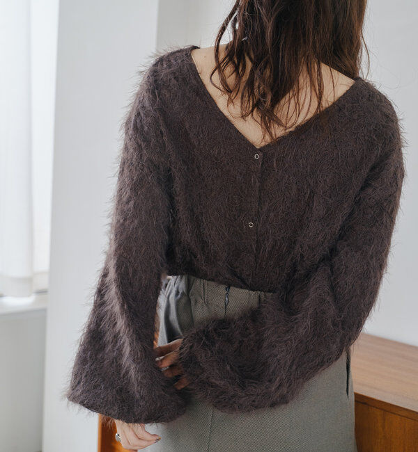  「【2WAY】フェザードッキングニットカーディガン」|カーディガン|