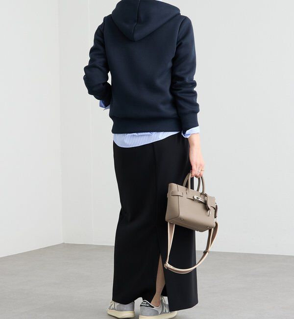  「【WEB限定/キレイめ上品】スポンジダンボールZIPパーカーカットソー」|パーカー|