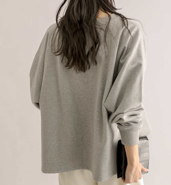  「【大人が着やすい】キーネックオーバースウェット」|Tシャツ・カットソー|