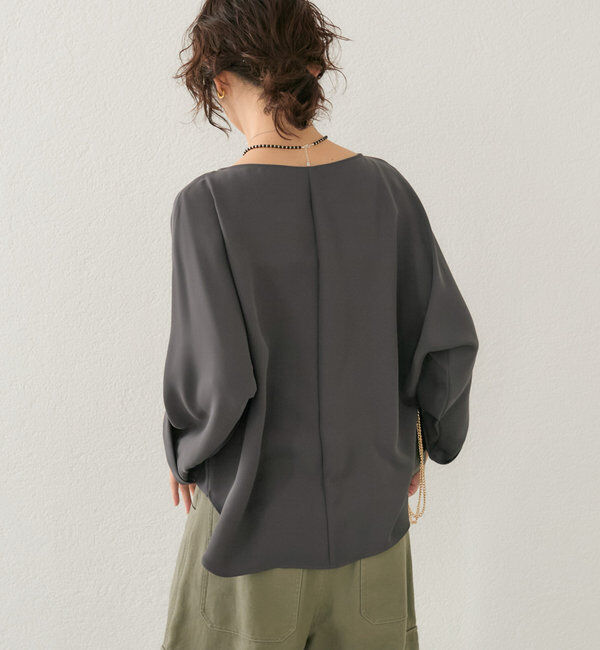  「ドルマンターンバックブラウス」|シャツ・ブラウス|