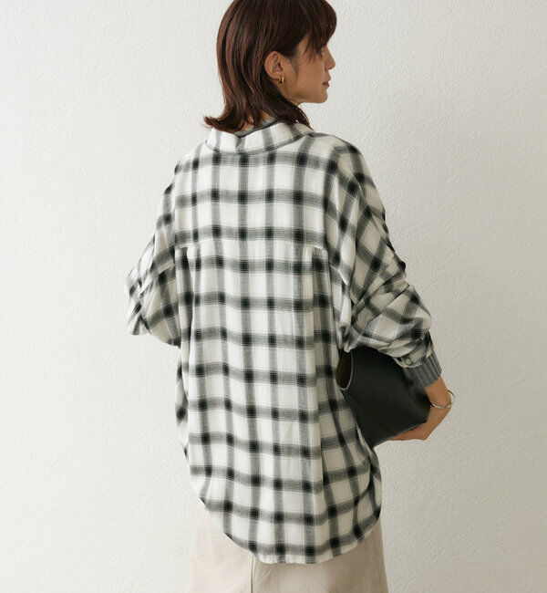  「ウォッシュドチェックワイドシャツ」|シャツ・ブラウス|