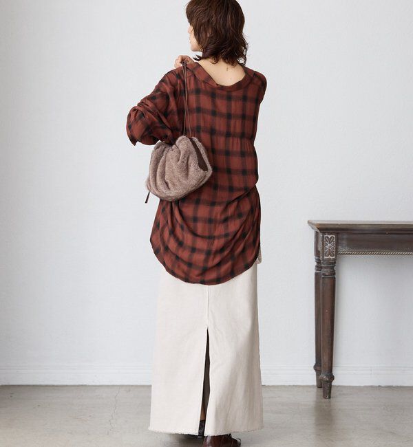  「ウォッシュドチェックワイドシャツ」|シャツ・ブラウス|