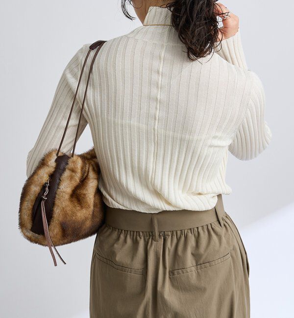  「【新色追加・リバイバル】シルクカシミヤリブニット」|ニット・セーター|