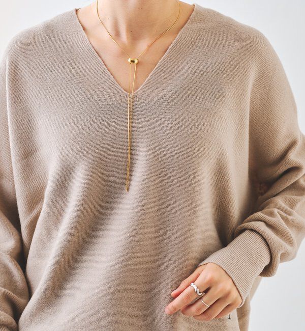  「【R.good(アールドットグッド)】Wスライドモチーフネックレス」|ブローチ・コサージュ|