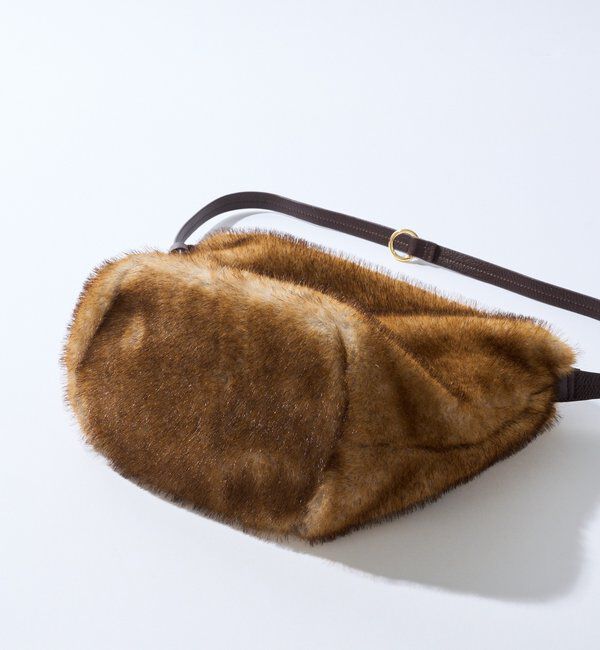  「【シーズンムード高まる】フェイクファーバケット2WAYバッグ」|クラッチバッグ|