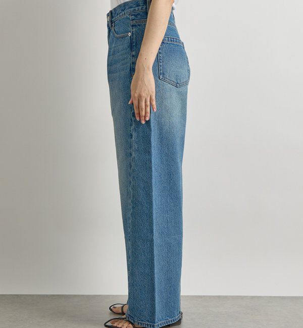  「【MONN.:.(モン)】フロントナローデニムパンツ」|デニム|