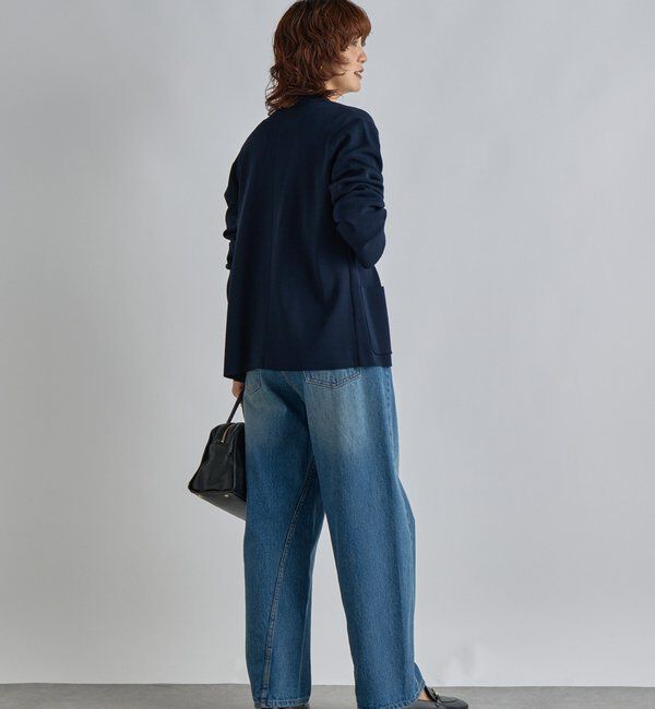  「【季節の変わり目に/接触冷感】ニットジャケット」|テーラードジャケット|