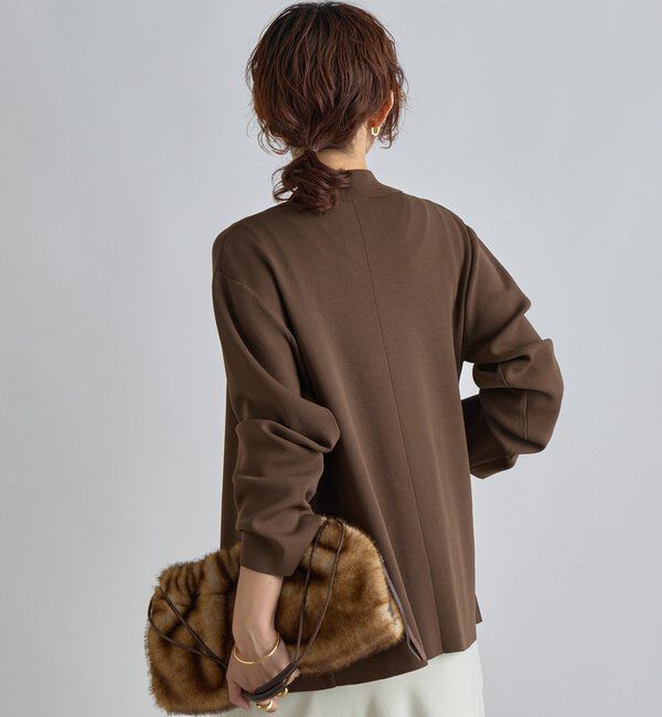  「【季節の変わり目に/接触冷感】ニットジャケット」|テーラードジャケット|