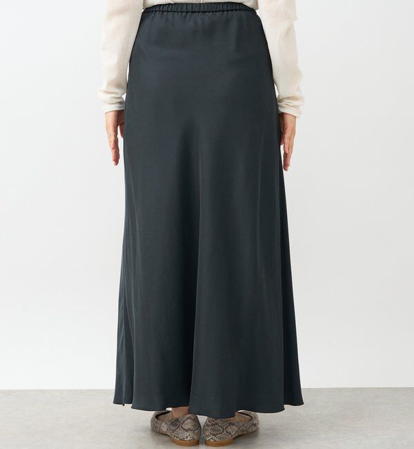  「【上品な揺れ感】キュプラ混バイアススカート」|スカート|