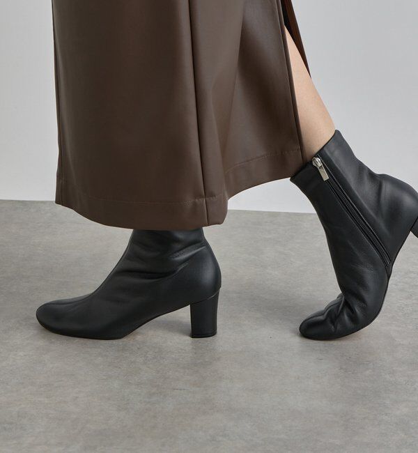  「【安定感◎】ラウンドトゥショートブーツ」|ショートブーツ|