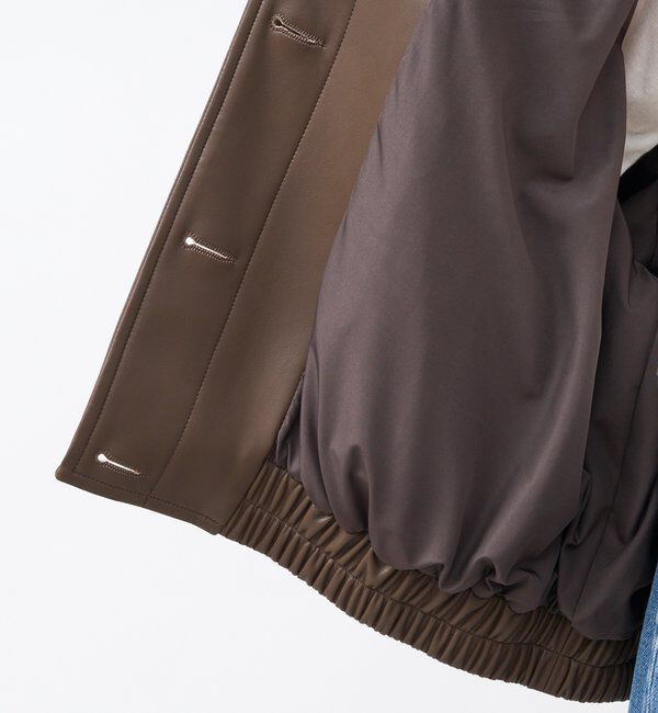  「【洗練された着こなしに】合皮ブルゾン」|ブルゾン・スタジャン|