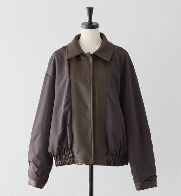  「【洗練された着こなしに】合皮ブルゾン」|ブルゾン・スタジャン|