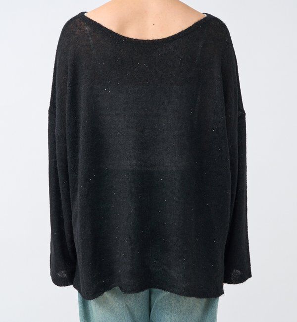  「【リニューアル】2wayスパングルシアーニット」|ニット・セーター|