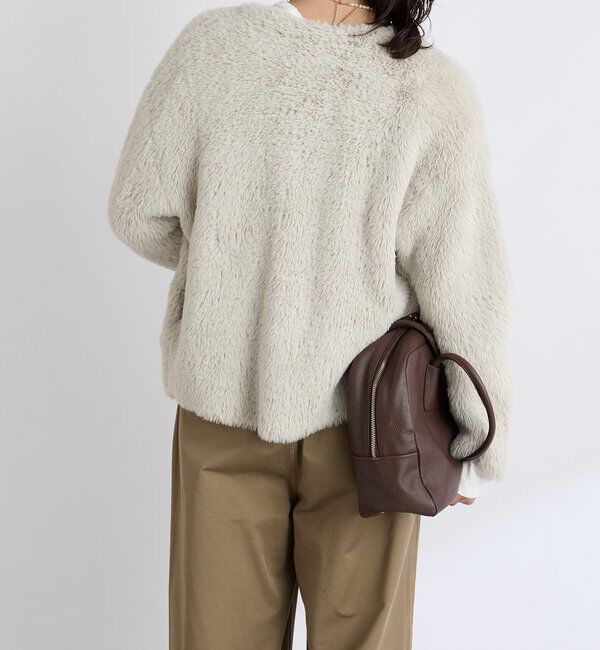  「【リバイバル/着映え】ダブルフェイスシャギーカーデ・2」|カーディガン|