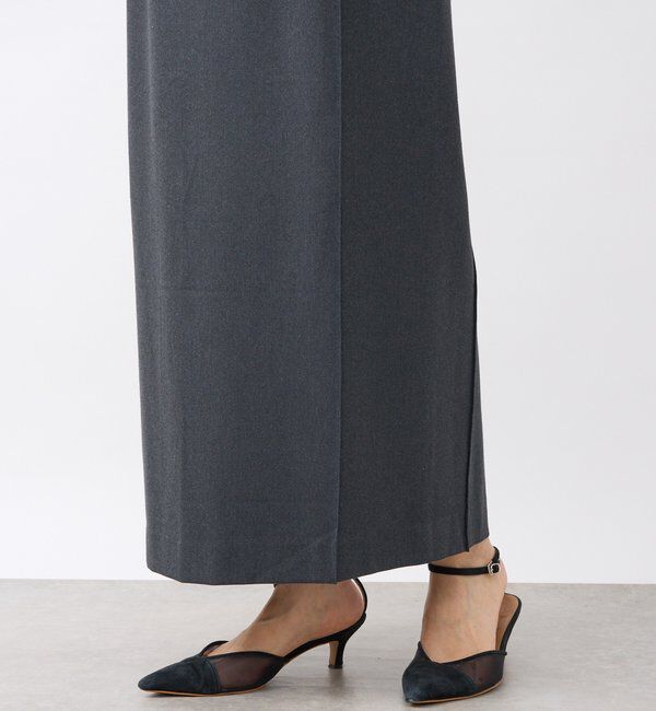  「【暖かく着れる】両面起毛ピンタックナロースカート」|スカート|