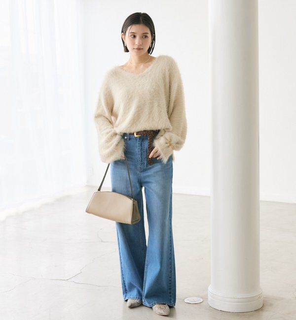  「【MONN.:.(モン)】バギーデニムパンツ」|デニム|