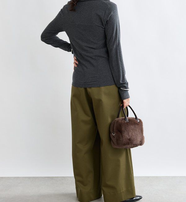  「【抜け感】タックチノワイドパンツ」|チノ|