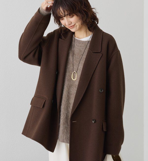  「【最高気温5度の寒い日に！/こなれ感抜群】ピークドラペルリバージャコット」|その他|