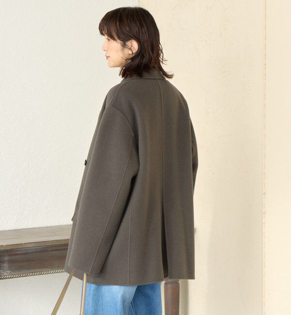  「【最高気温5度の寒い日に！/こなれ感抜群】ピークドラペルリバージャコット」|その他|