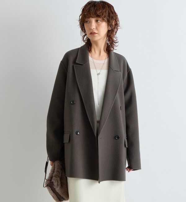  「【最高気温5度の寒い日に！/こなれ感抜群】ピークドラペルリバージャコット」|その他|