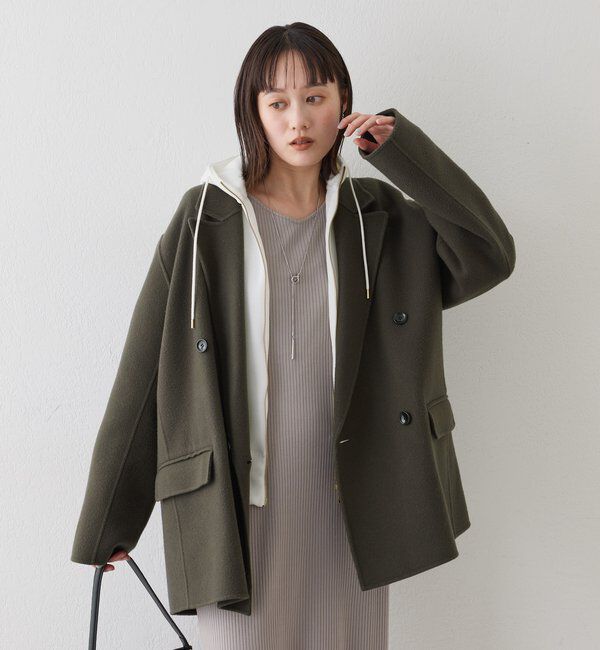  「【最高気温5度の寒い日に！/こなれ感抜群】ピークドラペルリバージャコット」|その他|