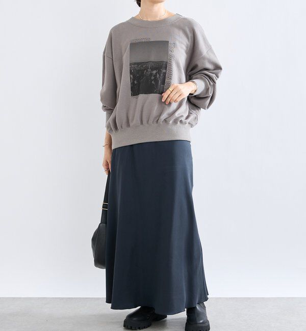  「【大人カジュアルに】2wayPhotoスウェット」|Tシャツ・カットソー|