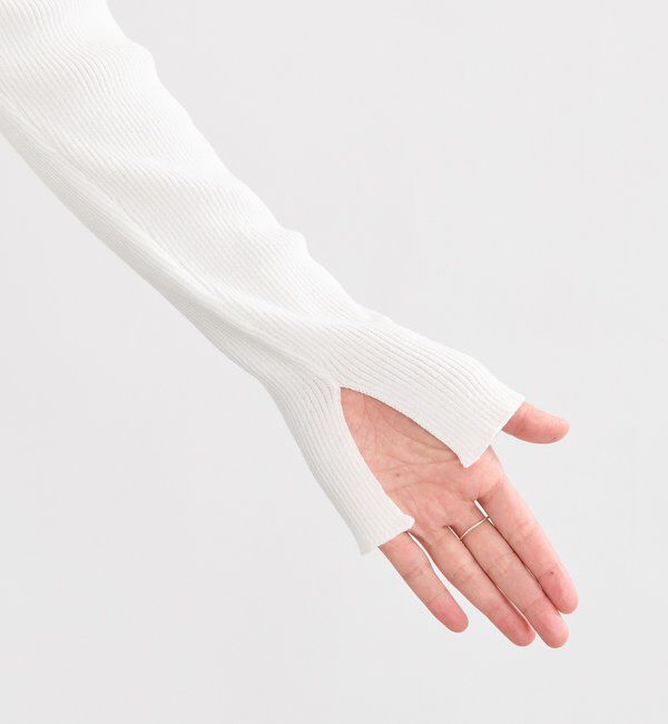  「【女性らしい抜け感】スクエア2WAYリブニット」|ニット・セーター|