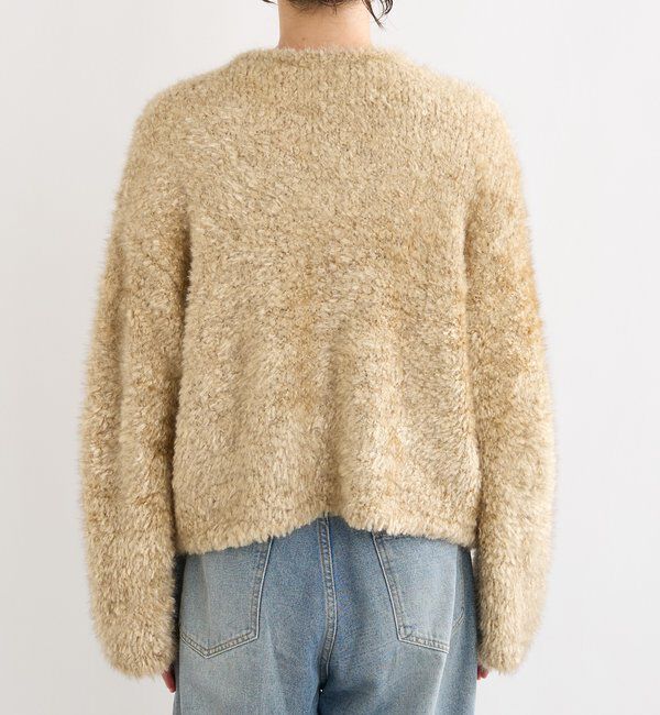  「【a Nice （ア ・ニース）】ニットファージャケット」|カーディガン|