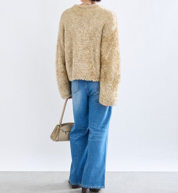  「【a Nice （ア ・ニース）】ニットファージャケット」|カーディガン|