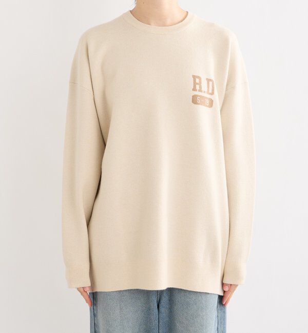  「【バックロゴが目を惹く】アスレチックロゴニット」|ニット・セーター|