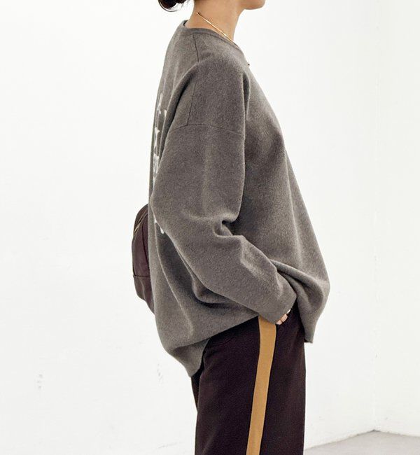  「【バックロゴが目を惹く】アスレチックロゴニット」|ニット・セーター|