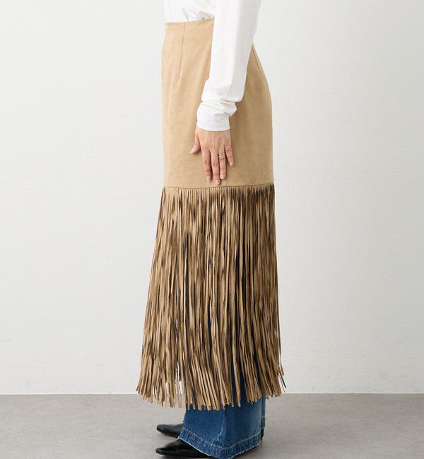  「予約【a Nice （ア ・ニース）】フリンジスカート」|スカート|