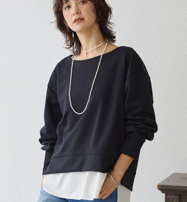  「【万能アイテム】ダンボールショートプルオーバー」|Tシャツ・カットソー|ブラック