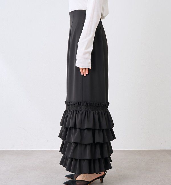  「【着映え◎】フリルタイトスカート」|スカート|