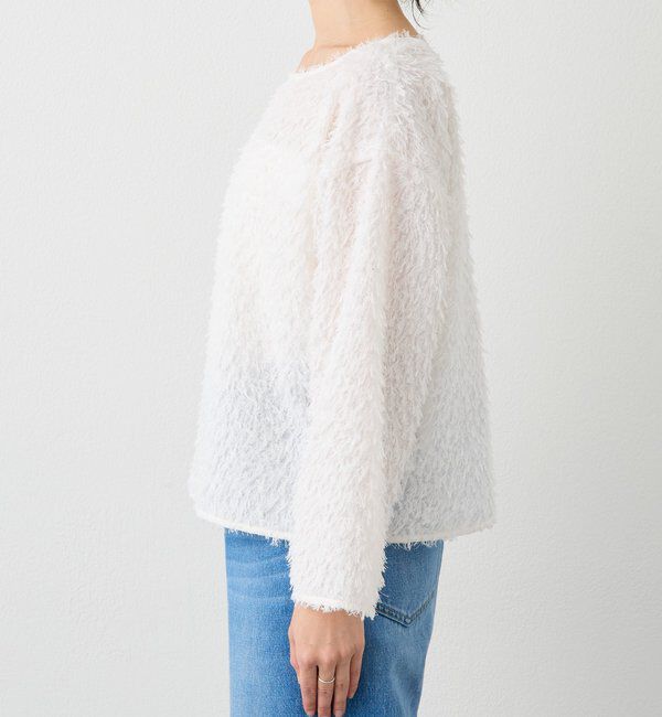  「【オケージョンにも】フェザージャガードブラウス」|シャツ・ブラウス|