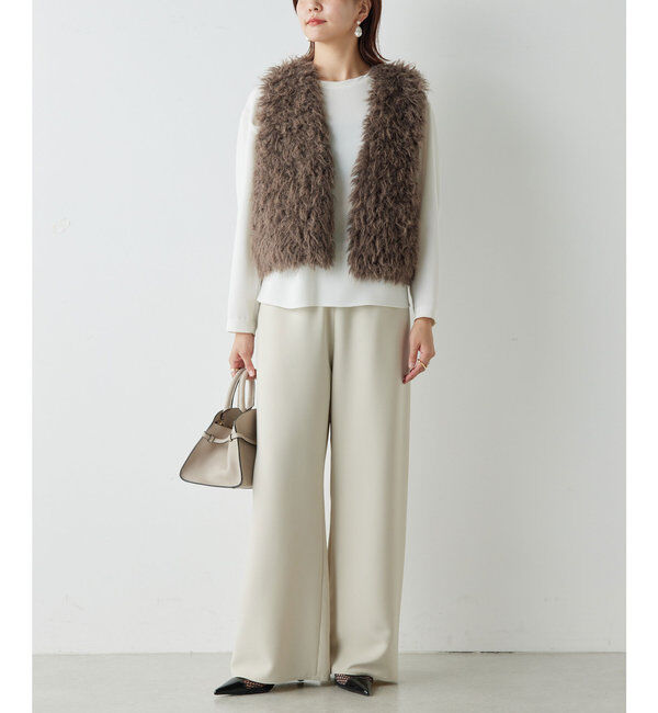  「【CHIKAコラボ】【美脚パンツ】ワイドドロストパンツ」|その他|