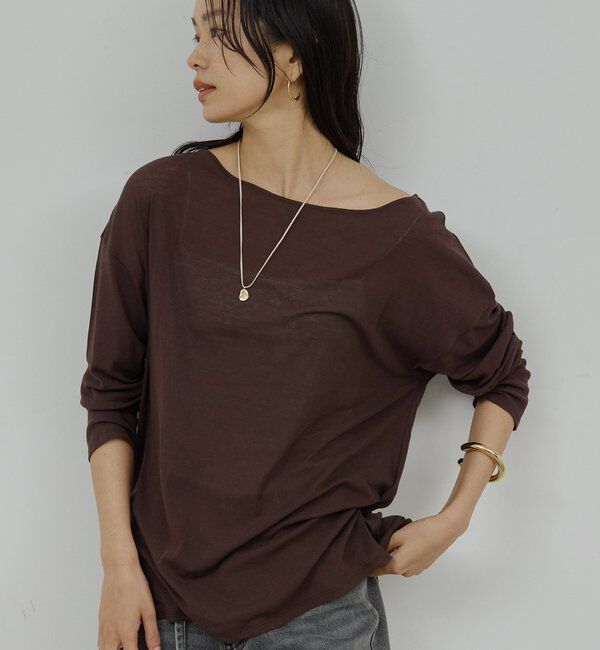  「【La nature linge】オーバーシアーロンT」|Tシャツ・カットソー|