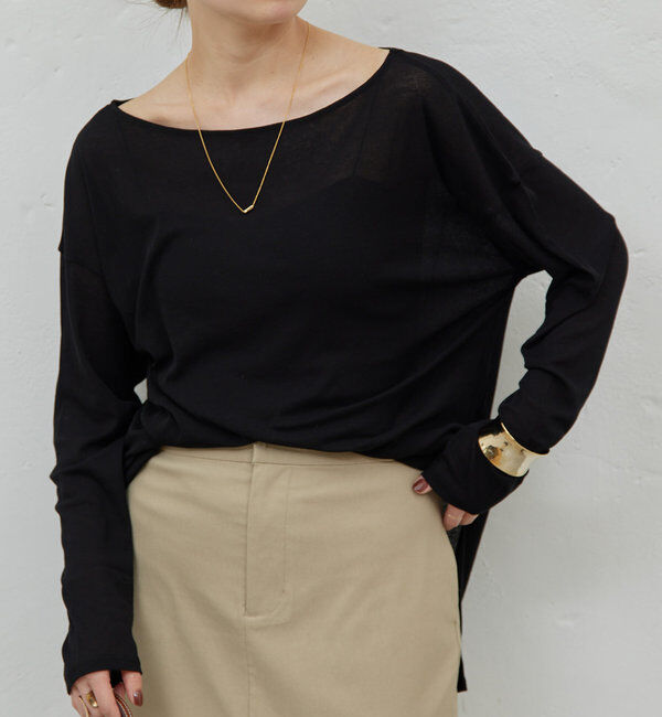  「【La nature linge】オーバーシアーロンT」|Tシャツ・カットソー|