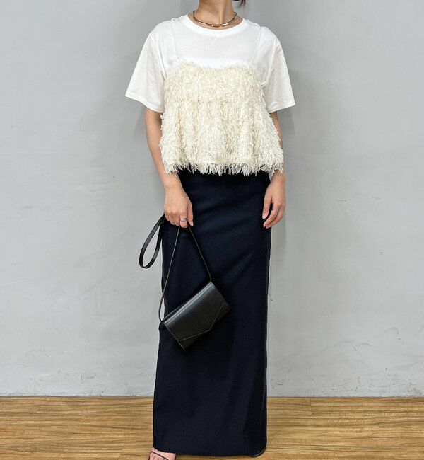  「【セットアップ対応】フリンジキャミソール」|シャツ・ブラウス|