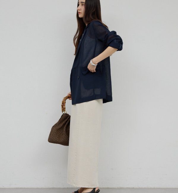  「【セットアップ対応】リヨセルスリットスカート」|スカート|