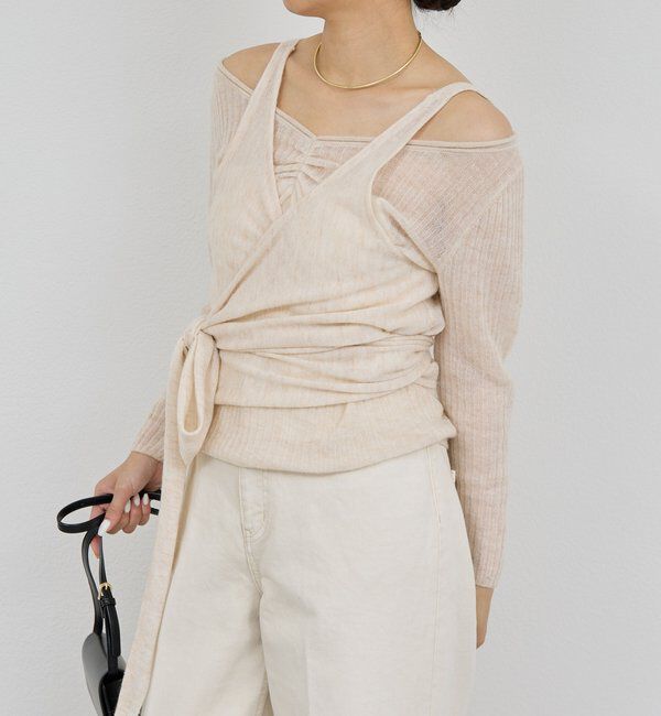  「【アンサンブル対応】カシュクールニット」|ニット・セーター|