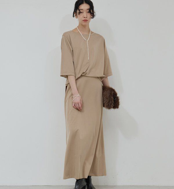  「【セットアップ対応】【イージーケア】キュプラジャージースカート」|スカート|