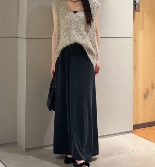  「【セットアップ対応】【イージーケア】キュプラジャージースカート」|スカート|